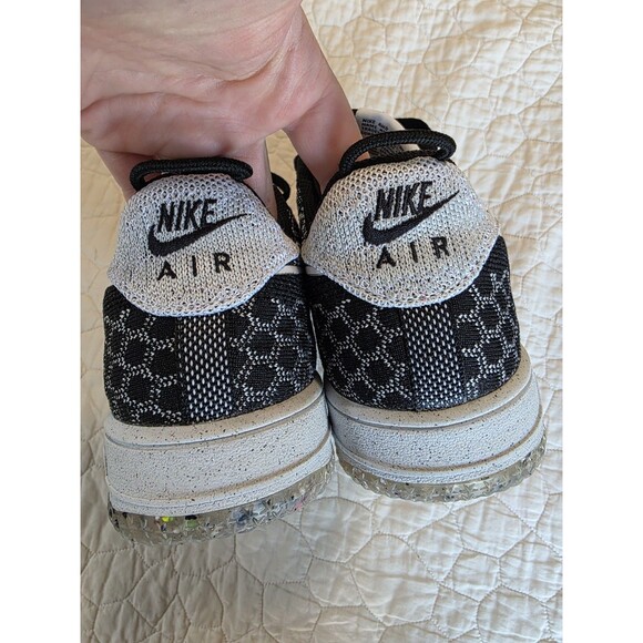 Nike Air Force 1 Flyknit Low 2.0 ‘Oreo’ Black White AV3042-001 Men’s Size 8.5 - Picture 4 of 7